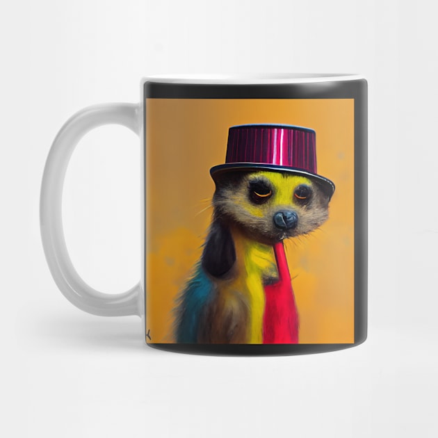 colourful meerkat 03 by heartyARTworks